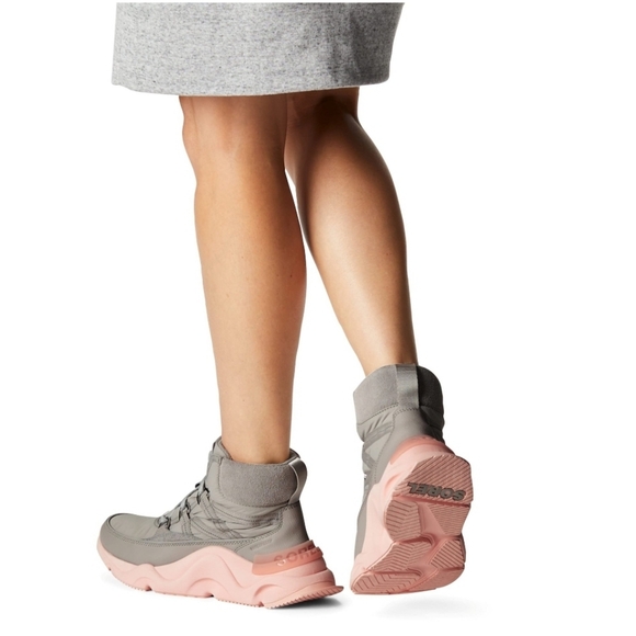 SOREL Kinetic RNEGD Sport Waterproof Insulated Boots - Gray/Pink - Size 6.5 - Picture 15 of 15